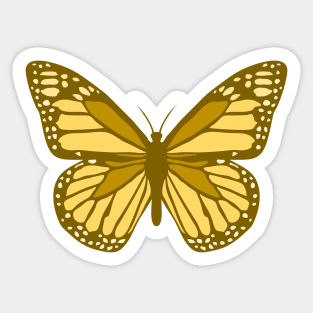 Butterfly (Gold) Sticker